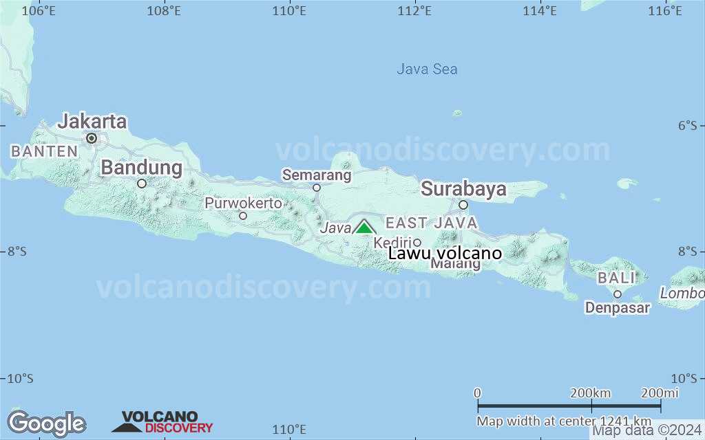 Terrain-type map of Lawu volcano (region scale small)