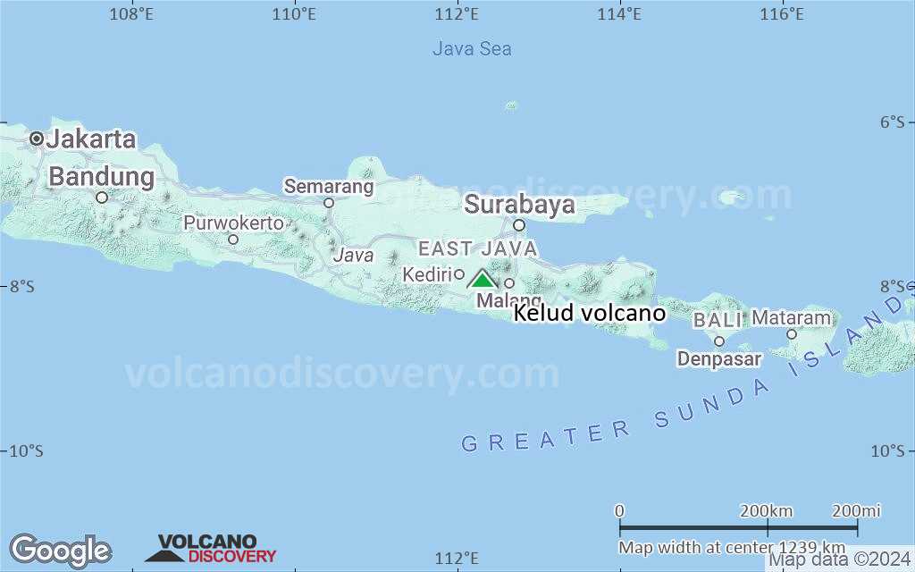 Terrain-type map of Kelud volcano (region scale small)