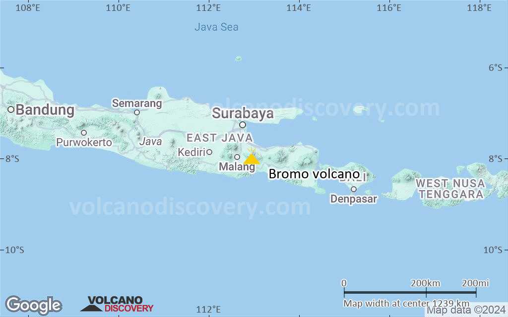 Terrain-type map of Bromo volcano (region scale small)