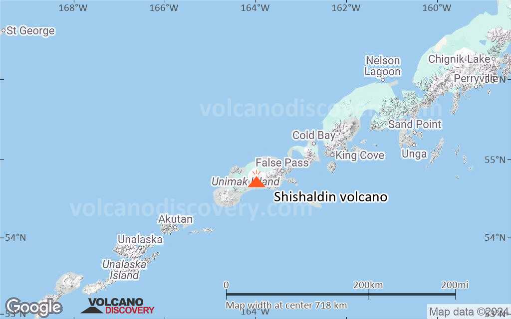 Terrain-type map of Shishaldin volcano (region scale small)