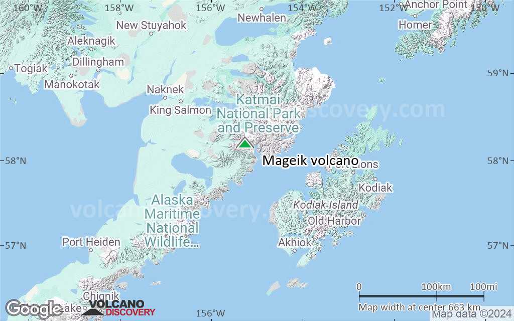 Terrain-type map of Mageik volcano (region scale small)