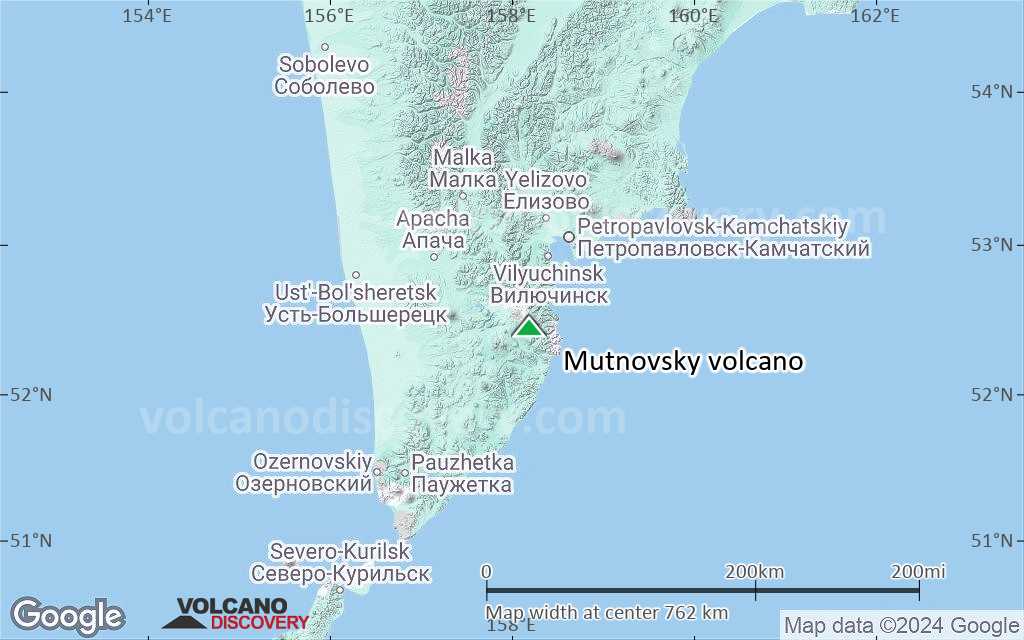 Terrain-type map of Mutnovsky volcano (region scale small)