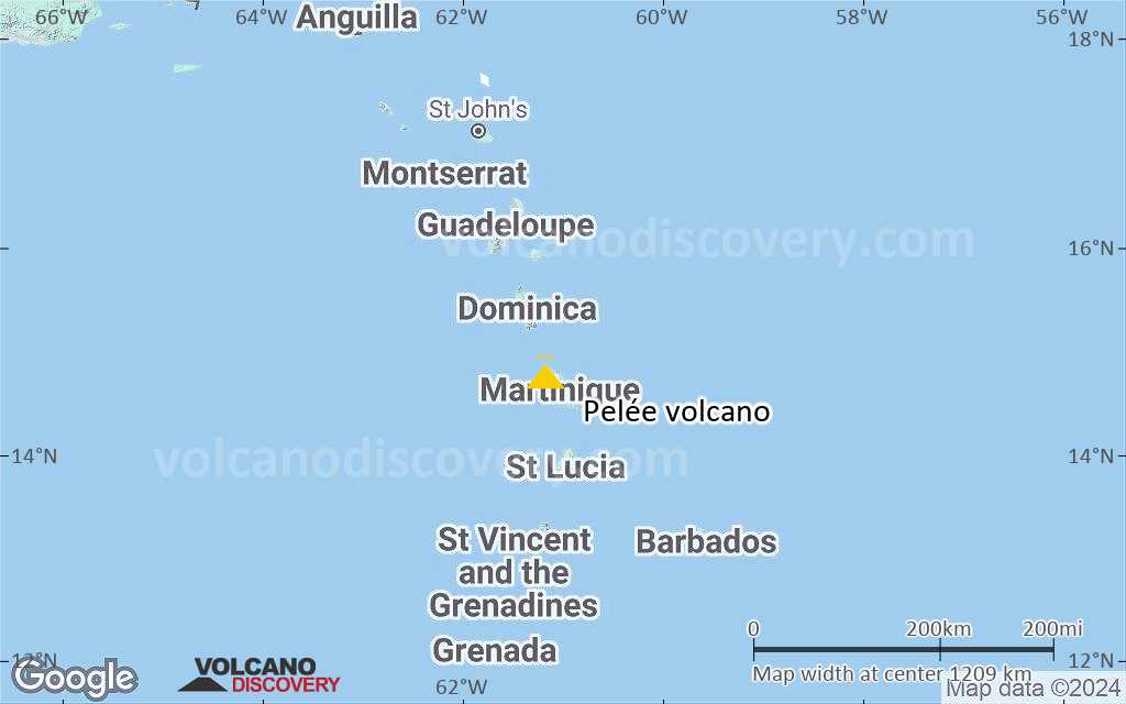 Terrain-type map of Pelée volcano (region scale small)