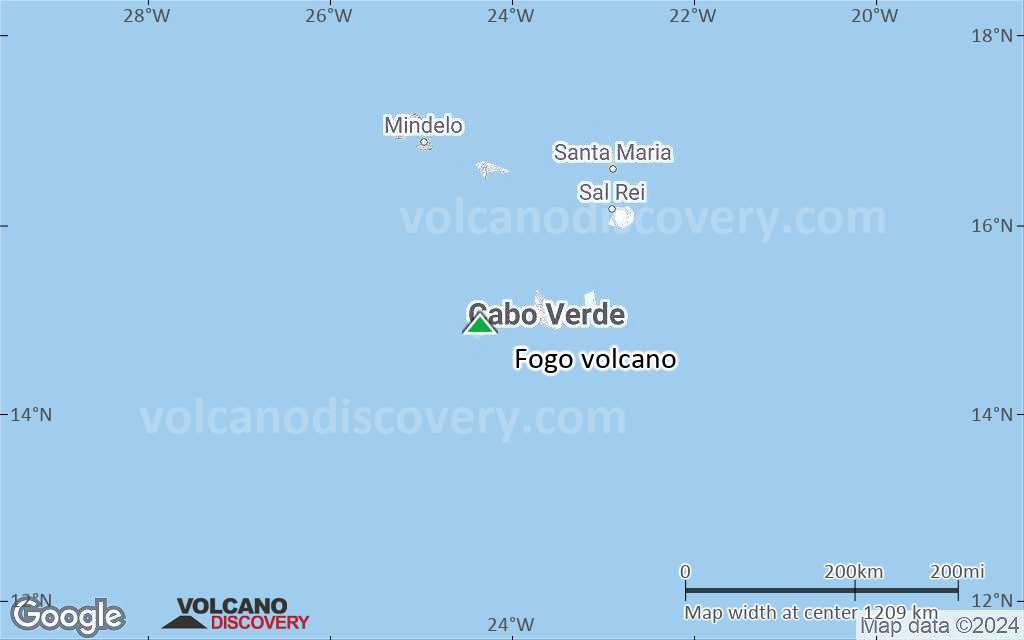 Terrain-type map of Fogo volcano (region scale small)