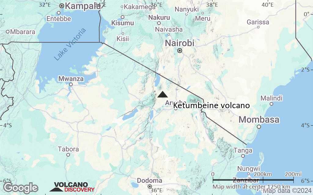 Terrain-type map of Ketumbeine volcano (region scale small)
