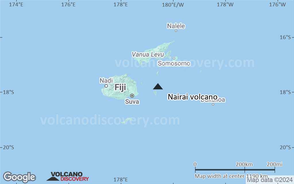 Terrain-type map of Nairai volcano (region scale small)