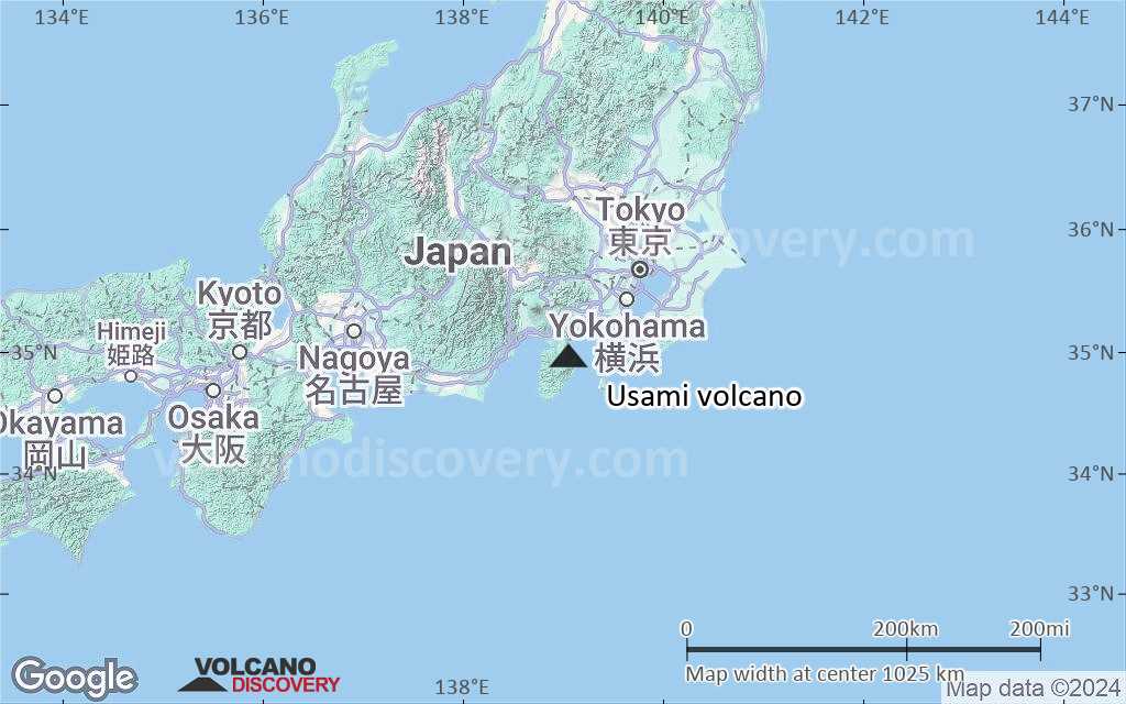Terrain-type map of Usami volcano (region scale small)