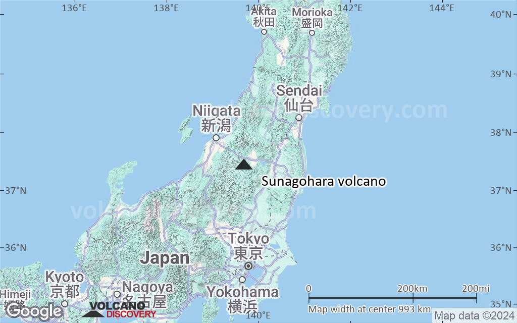 Terrain-type map of Sunagohara volcano (region scale small)