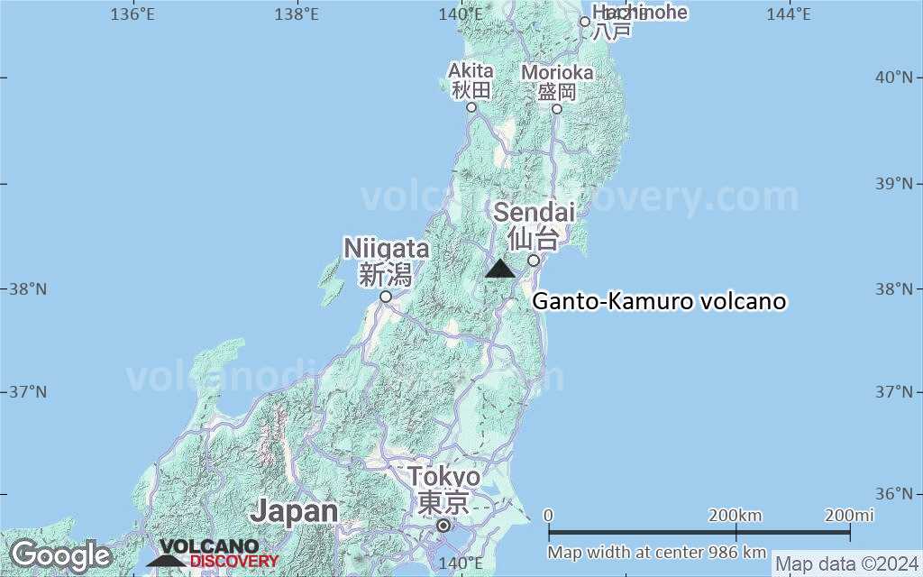 Terrain-type map of Ganto-Kamuro volcano (region scale small)