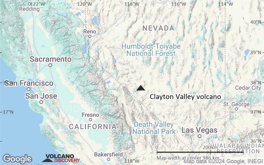 Terrain-type map of Clayton Valley volcano (region scale small)