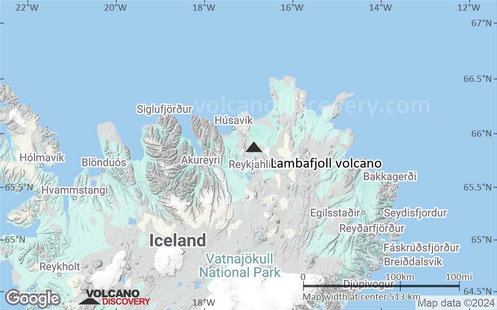 Terrain-type map of Lambafjoll volcano (region scale small)
