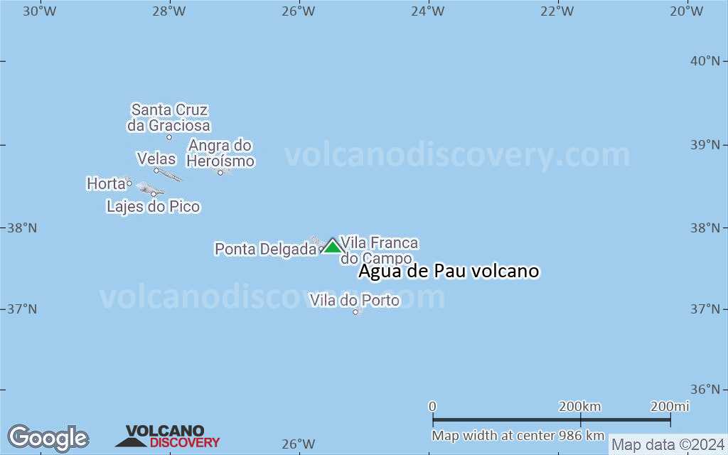 Terrain-type map of Agua de Pau volcano (region scale small)