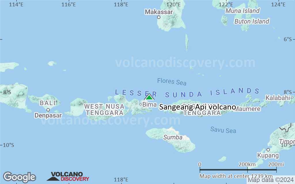 Terrain-type map of Sangeang Api volcano (region scale small)