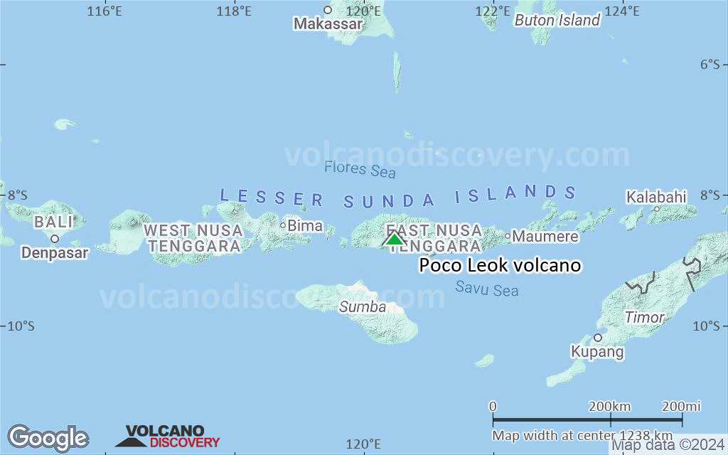Terrain-type map of Poco Leok volcano (region scale small)