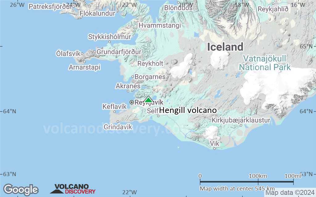 Terrain-type map of Hengill volcano (region scale small)