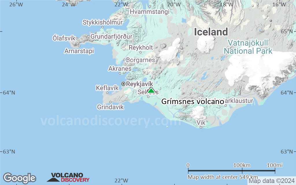 Terrain-type map of Grímsnes volcano (region scale small)