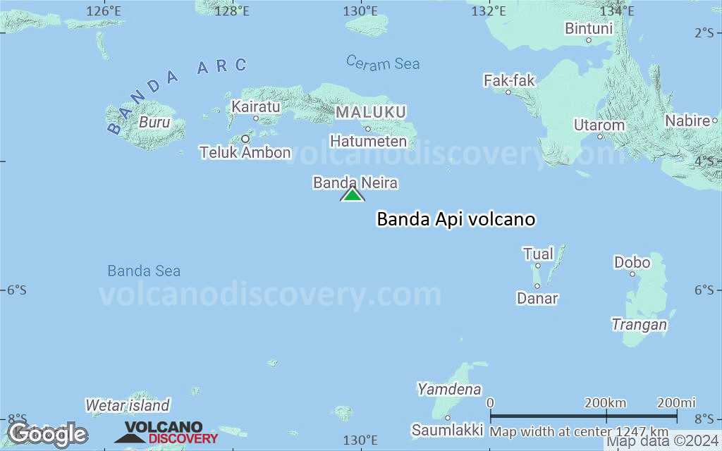 Terrain-type map of Banda Api volcano (region scale small)