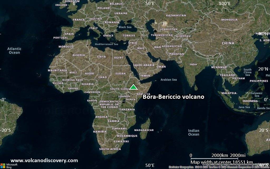 Satellite/aerial-type map of Bora-Bericcio volcano (world scale)