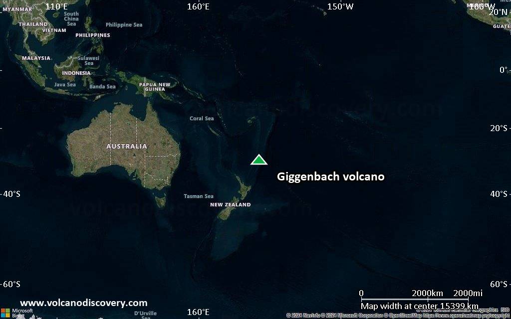 Satellite/aerial-type map of Giggenbach volcano (world scale)