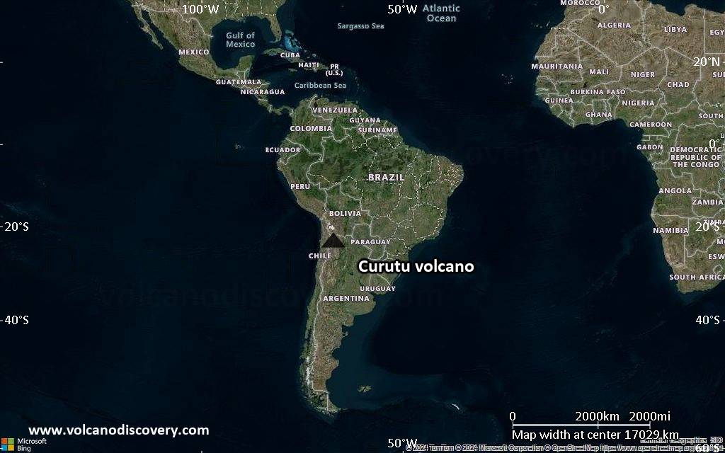 Satellite/aerial-type map of Curutu volcano (world scale)