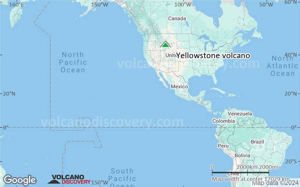 Terrain-type map of Yellowstone volcano (world scale)
