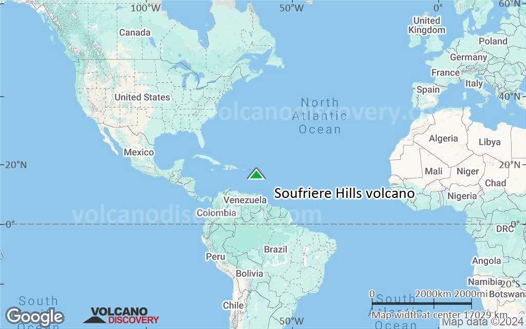 Terrain-type map of Soufriere Hills volcano (world scale)