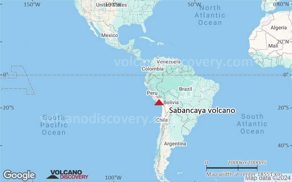 Terrain-type map of Sabancaya volcano (world scale)