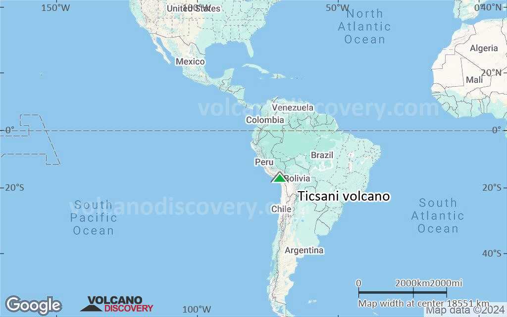 Terrain-type map of Ticsani volcano (world scale)