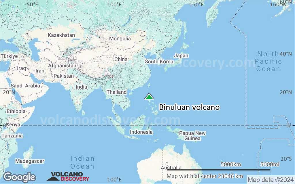 Terrain-type map of Binuluan volcano (world scale)
