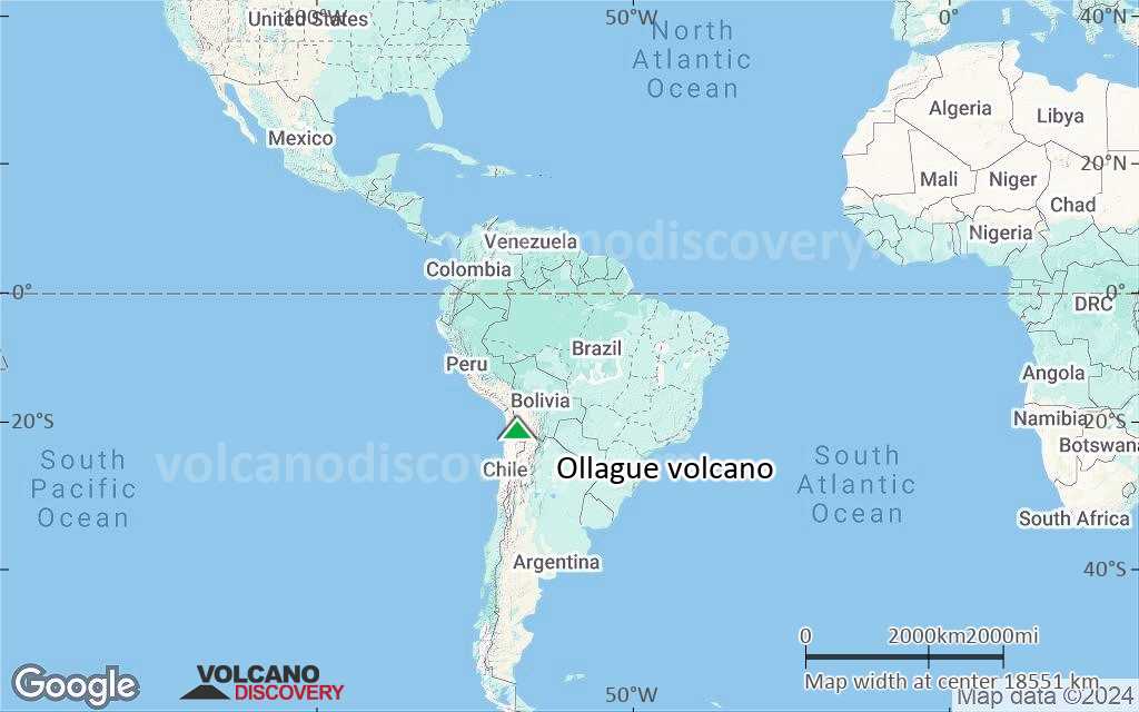 Terrain-type map of Ollague volcano (world scale)