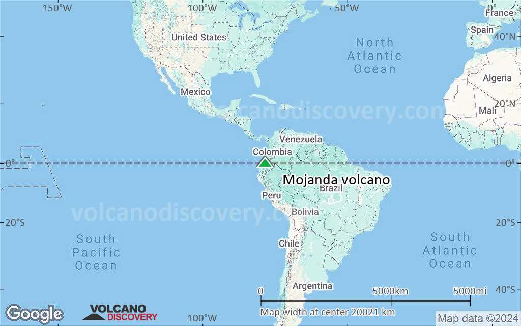 Terrain-type map of Mojanda volcano (world scale)