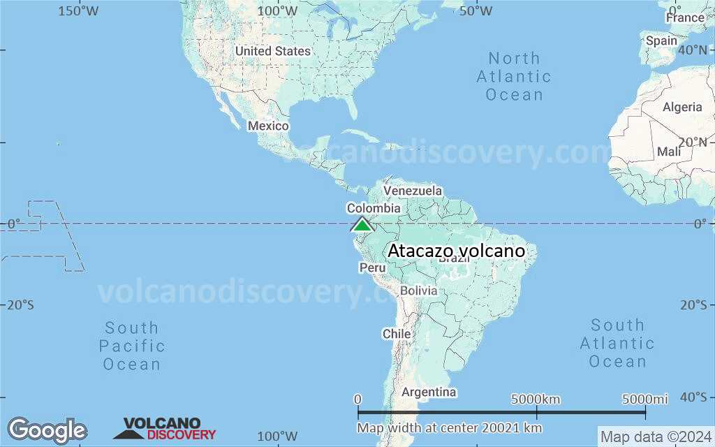 Terrain-type map of Atacazo volcano (world scale)