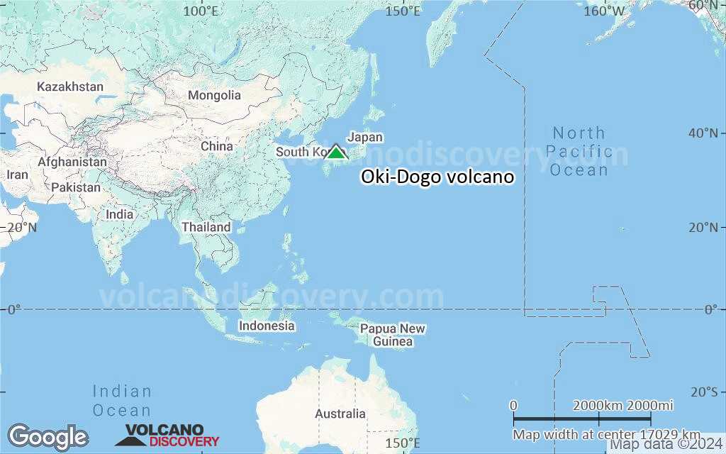 Terrain-type map of Oki-Dogo volcano (world scale)