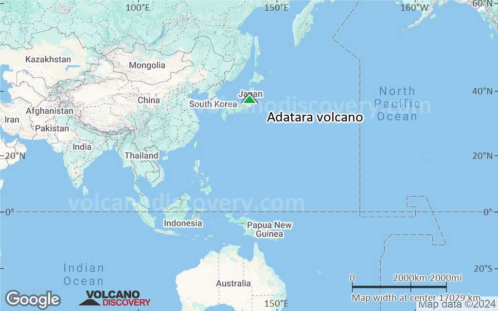 Terrain-type map of Adatara volcano (world scale)