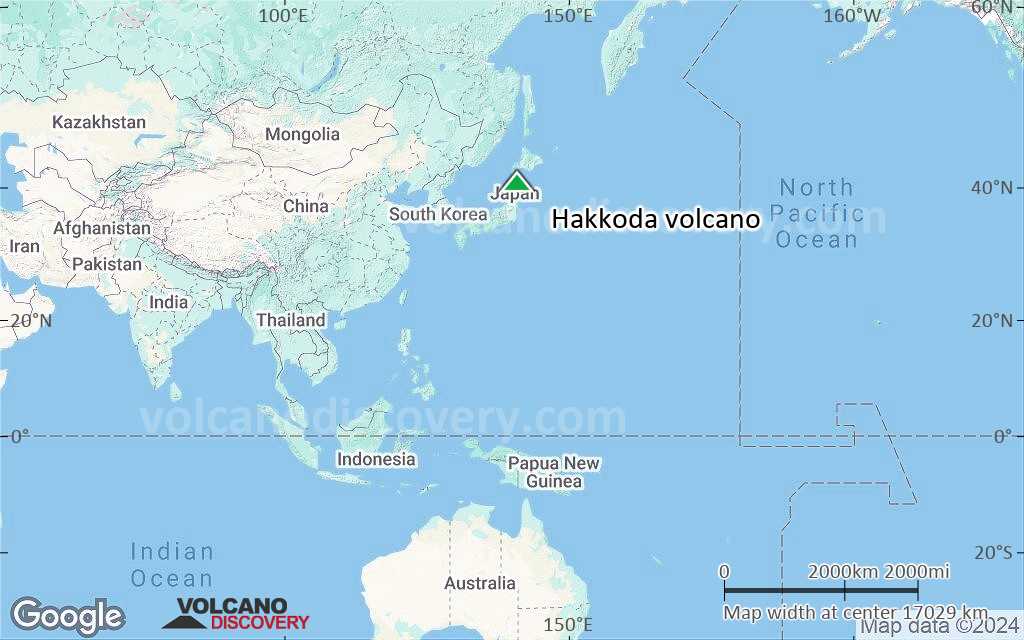 Terrain-type map of Hakkoda volcano (world scale)