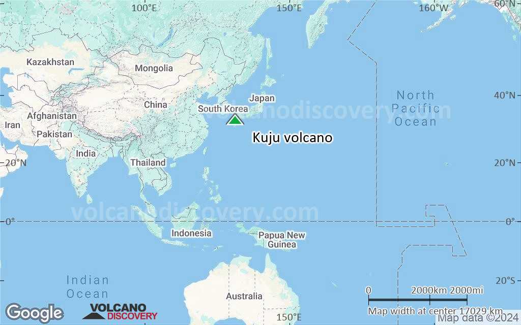 Terrain-type map of Kuju volcano (world scale)