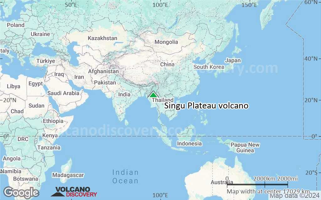 Terrain-type map of Singu Plateau volcano (world scale)