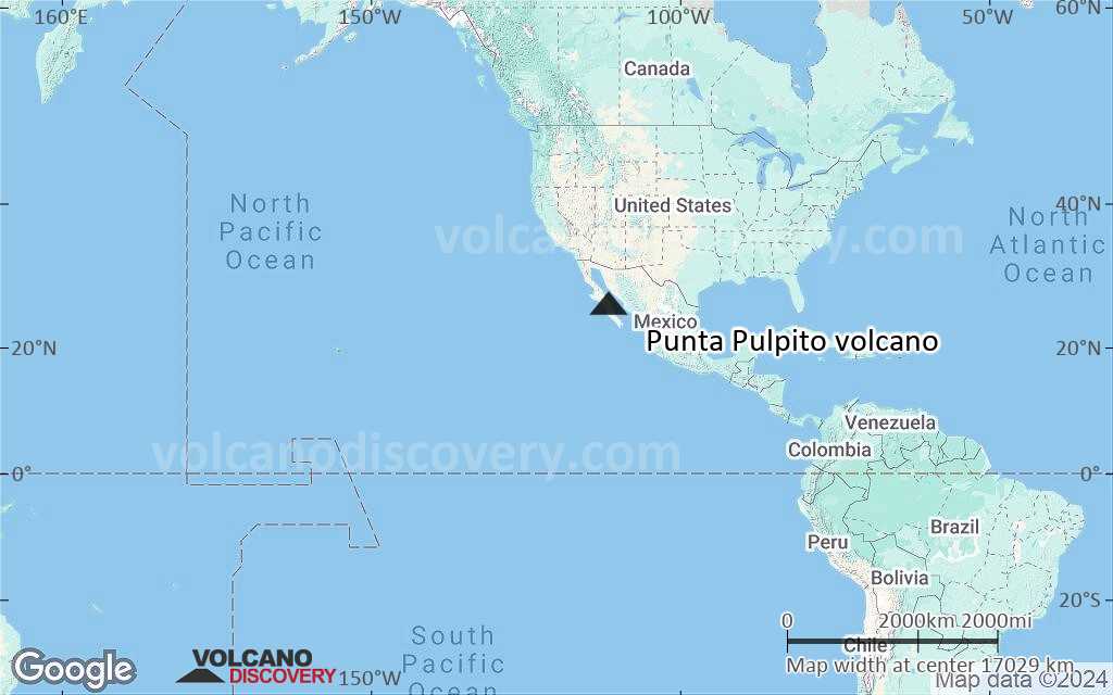 Terrain-type map of Punta Pulpito volcano (world scale)