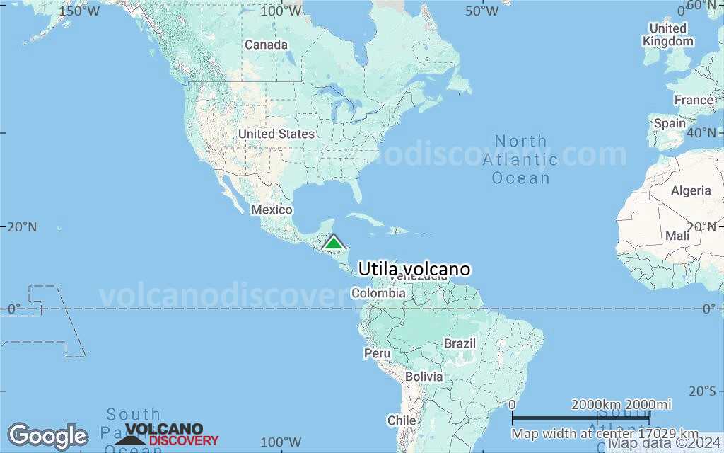 Terrain-type map of Utila volcano (world scale)