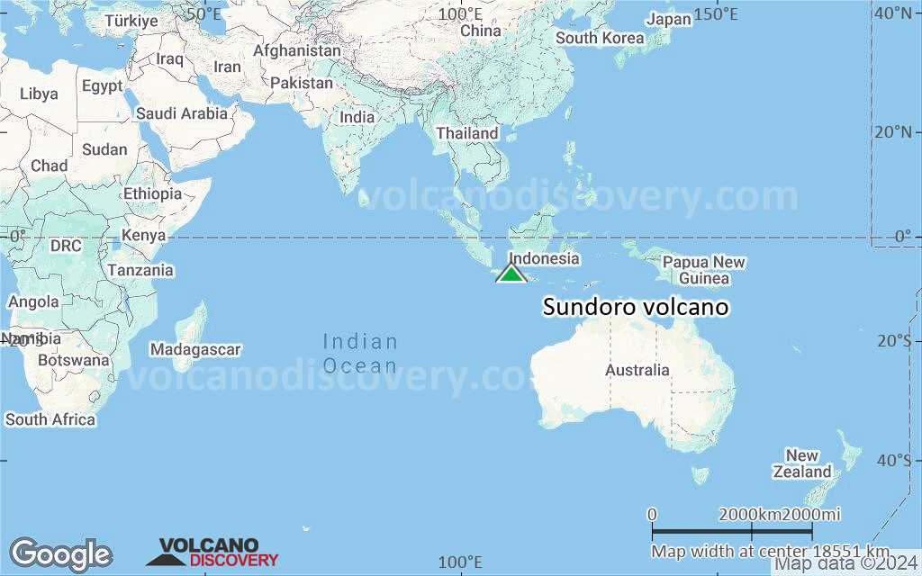 Terrain-type map of Sundoro volcano (world scale)