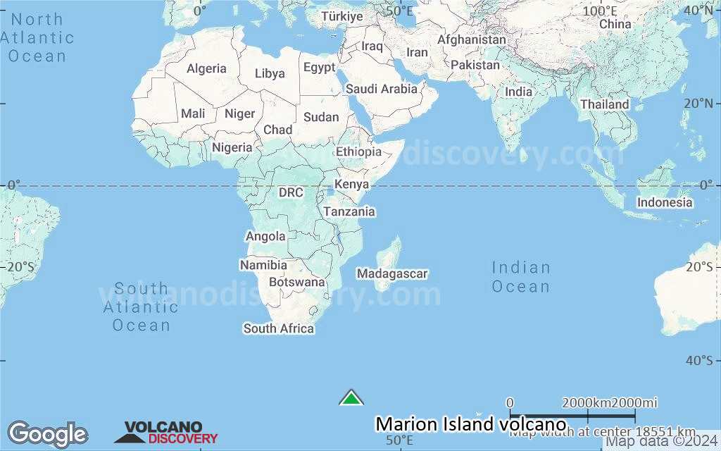 Terrain-type map of Marion Island volcano (world scale)