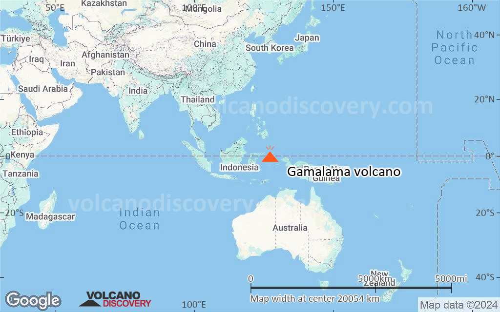 Terrain-type map of Gamalama volcano (world scale)
