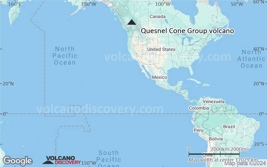 Terrain-type map of Quesnel Cone Group volcano (world scale)