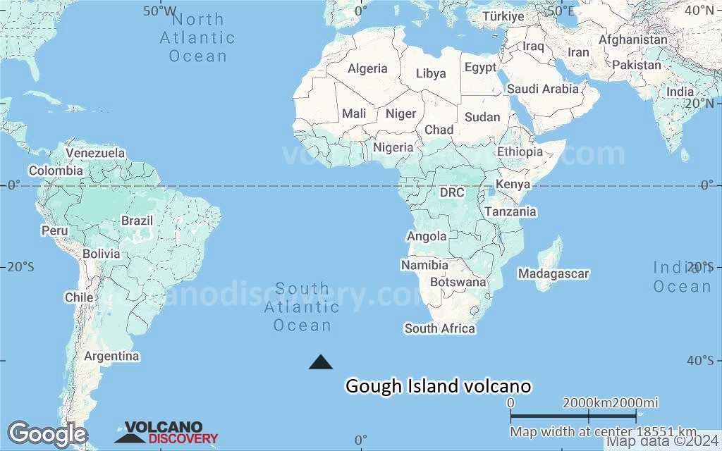 Terrain-type map of Gough Island volcano (world scale)