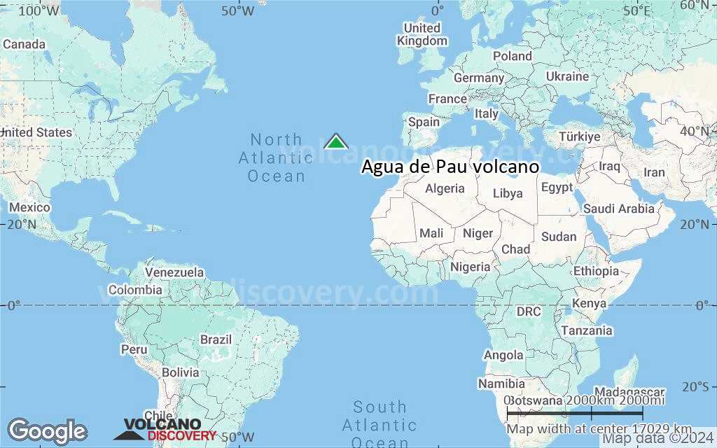 Terrain-type map of Agua de Pau volcano (world scale)