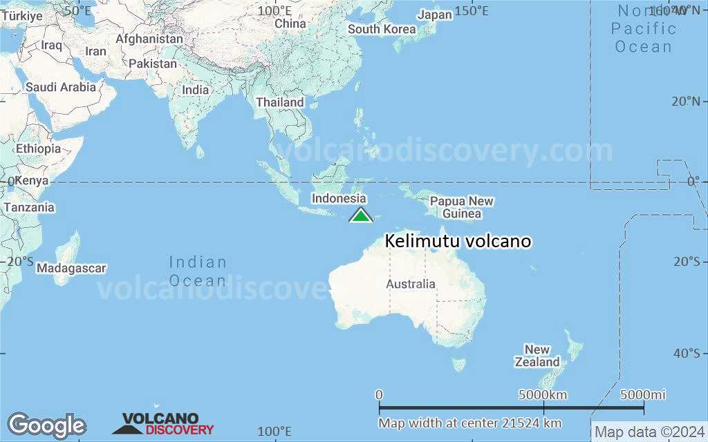 Terrain-type map of Kelimutu volcano (world scale)