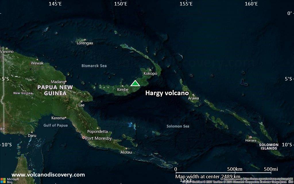 Satellite/aerial-type map of Hargy volcano (region scale medium)