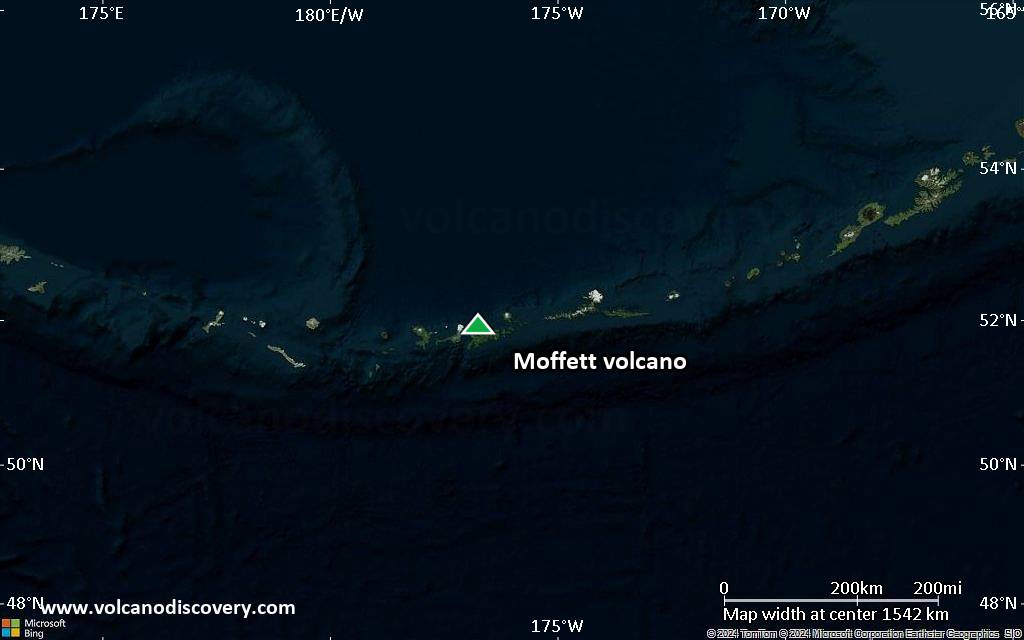 Satellite/aerial-type map of Moffett volcano (region scale medium)
