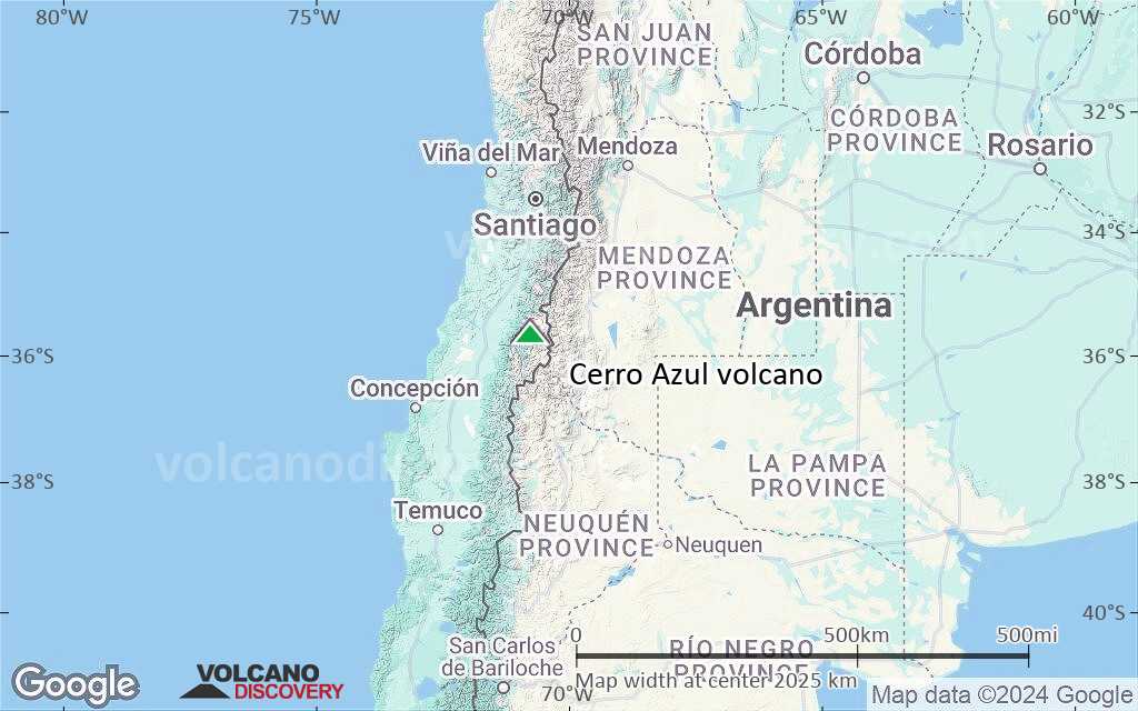 Terrain-type map of Cerro Azul volcano (region scale medium)