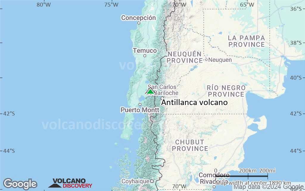 Terrain-type map of Antillanca volcano (region scale medium)